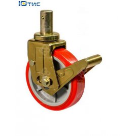 Колеса поворотные Серия 32 Medium Scaffolding с крепежной осью и тормозом